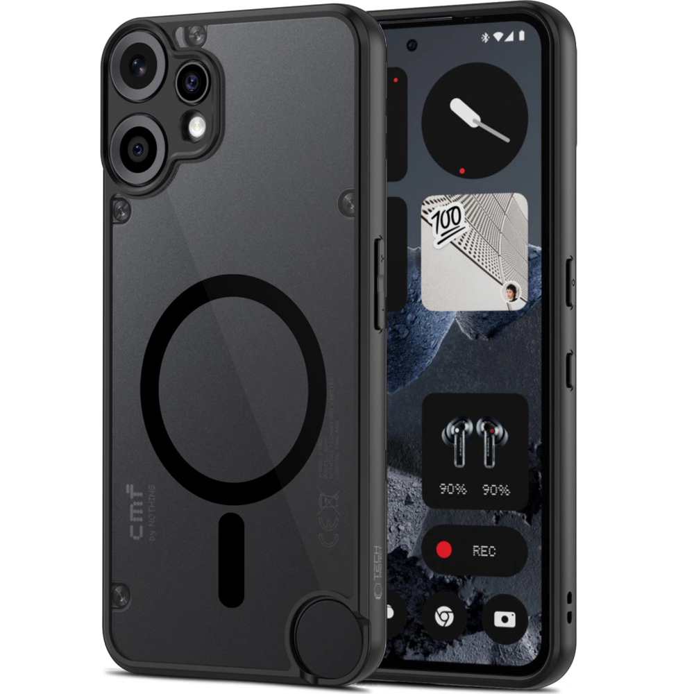 Etui Tech-Protect MagMat MagSafe do Nothing CMF Phone 2 Pro, czarne. Solidne etui stworzone z TPU i PC kompatybilne z MagSafe gwarantuje komfortowe użytkowanie.